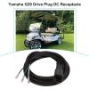 image10L0L Golf Cart DC Charger Plug for Yamaha G29 DriveOEM JW2H72340100  3Pin DC Plug with 10ft Cord