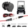 image10L0L Golf Cart Dual USB ChargerUSB PortQuick Charge 30 USB Outlet Universal fit EZGO Club Car and Yamaha Also fit MotorcycleATVBoat etc12V24V Input
