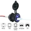 image10L0L Golf Cart Dual USB ChargerUSB PortQuick Charge 30 USB Outlet Universal fit EZGO Club Car and Yamaha Also fit MotorcycleATVBoat etc12V24V Input