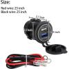 image10L0L Golf Cart Dual USB ChargerUSB PortQuick Charge 30 USB Outlet Universal fit EZGO Club Car and Yamaha Also fit MotorcycleATVBoat etc12V24V Input