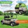 image10L0L Golf Cart Fender Flares for Yamaha G14 G16 G19 G20 G22  Standard Front and Rear Golf Cart Mud Flaps WStainless Steel Screws Hardware Not For Modified Carts Bodies