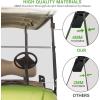 image10L0L Golf Cart Foldable Windshield 316quot 5MM Thicken Only for 20072016 Yamaha DriveG29 Fits 1quot1quot Struts Rail Front Folding Acrylic Windshield Replacement Included Mounting Hardware  TintedClear