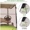 image10L0L Golf Cart Foldable Windshield 316quot 5MM Thicken Only for 20072016 Yamaha DriveG29 Fits 1quot1quot Struts Rail Front Folding Acrylic Windshield Replacement Included Mounting Hardware  TintedTinted