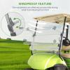 image10L0L Golf Cart Foldable Windshield 316quot 5MM Thicken Only for 20072016 Yamaha DriveG29 Fits 1quot1quot Struts Rail Front Folding Acrylic Windshield Replacement Included Mounting Hardware  TintedClear