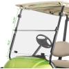 image10L0L Golf Cart Foldable Windshield 316quot 5MM Thicken Only for 20072016 Yamaha DriveG29 Fits 1quot1quot Struts Rail Front Folding Acrylic Windshield Replacement Included Mounting Hardware  TintedClear