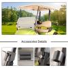 image10L0L Golf Cart Foldable Windshield 316quot 5MM Thicken Only for 20072016 Yamaha DriveG29 Fits 1quot1quot Struts Rail Front Folding Acrylic Windshield Replacement Included Mounting Hardware  TintedClear