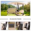 image10L0L Golf Cart Foldable Windshield 316quot 5MM Thicken Only for 20072016 Yamaha DriveG29 Fits 1quot1quot Struts Rail Front Folding Acrylic Windshield Replacement Included Mounting Hardware  TintedTinted