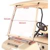 image10L0L Golf Cart Foldable Windshield for Club Car DS Portable Clear Film PVC ImpactResistant Windproof
