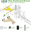 image10L0L Golf Cart Front Lower Control Arm For Yamaha GampampE G22 G29 Drive 2Arm Assembly OEM JU0F357020
