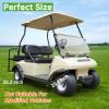 image10L0L Golf Cart Front Rear Fender Flares for Club Car DS 1993up with Stainless Steel Screws Set of 4Not Fit Modified Models