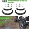 image10L0L Golf Cart Front Rear Fender Flares for EZGO RXV 20082015 with Stainless Steel Screws Set of 4Not Fit Modified Models