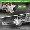 image10L0L Golf Cart Front Wheel Hub Assembly for Club Car DS ampamp Precedent 2003 upTempo 2018 up OEM 102357701 with Hub BearingOil SealDust Covers 2 Packs