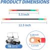 image10L0L Golf Cart G22 Battery Cables 48V for Yamaha G22 Golf Cart 4 Gauge 5 PC Golf Cart Battery Cable Kit  5 Pack