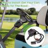 image10L0L Golf Cart Headlight Kit 12V for Club Car Precedent GampampE 2004 UP Golf Cart Street Legal Light Kit with Tail Light HarnessTurn Signals Hazard Flasher Horn and Brake