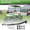 image10L0L Golf Cart Heavy Duty Front Leaf Spring with Bushing Kit Fits Club Car DS 1981UP Precedent 20042008 Replaces Club Car OEM Numbers 1010136 1012030 1012322 1013867Black leaf spring