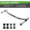 image10L0L Golf Cart Heavy Duty Front Leaf Spring with Bushing Kit Fits Club Car DS 1981UP Precedent 20042008 Replaces Club Car OEM Numbers 1010136 1012030 1012322 1013867Black leaf spring