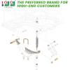 image10L0L Golf Cart Heavy Duty Rear 4Leaf Spring Kit with Bushings ampamp Sleeves for Club Car DS Golf Cart Accessories