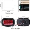 image10L0L Golf Cart Light KIT12V Fits Yamaha G14 G16 G19 G22 Complete Light Kit Headlight and Taillights with Brake HazardHorn and Turn Signal Upgrade Kit