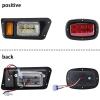 image10L0L Golf Cart Light KIT12V Fits Yamaha G14 G16 G19 G22 Complete Light Kit Headlight and Taillights with Brake HazardHorn and Turn Signal Upgrade Kit