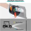 image10L0L Golf Cart Light Kit12V36v48V for Club Car DS with Daytime Running Light LowbeamHighbeam With Turn Signals and Brake Lights