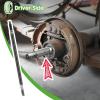 image10L0L Golf Cart RXV Driver Side Rear Spline Axle Shaft for EZGO RXV Electric 2008 UP OEM 620337 614208 245quot Long