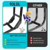 image10L0L Golf Cart Rear Seat Grab Bar  Heavy Duty Safety Handrail for Rear Seat Passenger Security  Universal Fit Black