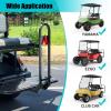 image10L0L Golf Cart Rear Seat Grab Bar  Heavy Duty Safety Handrail for Rear Seat Passenger Security  Universal Fit Black