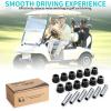 image10L0L Golf Cart Rear Spring Bushing Kit for EZGO TXT ampamp Medalist 1994up Club Car DS 1981up12 Bushings 6 Metal SpacersBlack