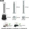 image10L0L Golf Cart Rear Spring Bushing Kit for EZGO TXT ampamp Medalist 1994up Club Car DS 1981up12 Bushings 6 Metal SpacersBlack
