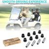 image10L0L Golf Cart Rear Spring Bushing Kit for EZGO TXT ampamp Medalist 1994up Club Car DS 1981up8 Bushings 4 Metal SpacersBlack