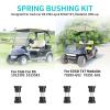 image10L0L Golf Cart Rear Spring Bushing Kit for EZGO TXT ampamp Medalist 1994up Club Car DS 1981up8 Bushings 4 Metal SpacersBlack