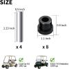image10L0L Golf Cart Rear Spring Bushing Kit for EZGO TXT ampamp Medalist 1994up Club Car DS 1981up8 Bushings 4 Metal SpacersBlack