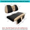 image10L0L Golf Cart Seat Cover for Yamaha ampamp Club Car Precedent Front Seat Breathable Seat CoversTowelBlanket Polyester Mesh Fabric Golf Gifts  GrayBlackRedBlack  Beige