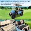 image10L0L Golf Cart Seat Cover for Yamaha ampamp Club Car Precedent Front Seat Breathable Seat CoversTowelBlanket Polyester Mesh Fabric Golf Gifts  GrayBlackRedBlack  Beige