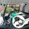 image10L0L Golf Cart Turn Signal Kit for Yamaha Club Car EZGO with 9pin Plug Wiring Harness Input Voltage 12V Golf Cart Blinker Kit Included Horn Brake Pad Hazard Light Switch