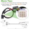 image10L0L Golf Cart Turn Signal Kit for Yamaha Club Car EZGO with 9pin Plug Wiring Harness Input Voltage 12V Golf Cart Blinker Kit Included Horn Brake Pad Hazard Light Switch