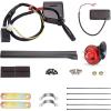 image10L0L Golf Cart Turn Signal Kit for Yamaha Club Car EZGO with 9pin Plug Wiring Harness Input Voltage 12V Golf Cart Blinker Kit Included Horn Brake Pad Hazard Light Switch