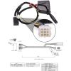 image10L0L Golf Cart Turn Signal Kit with Horn Button Blinker Switch Brake Light Pad Switch Only Fits Light Kit with 9Pin Plug Upgrade Wiring Harness  12V Operation