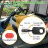 image10L0L Golf Cart Turn Signal Kit with Horn Button Blinker Switch Brake Light Pad Switch Only Fits Light Kit with 9Pin Plug Upgrade Wiring Harness  12V Operation