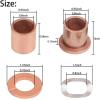 image10L0L Golf Cart UpperLower Spindle Bronze Bushing King Pin Bushing Fits Club Car DS 1981 UpReplace OEM 8067 7048 1010150 1016389