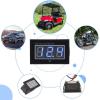 image10L0L Golf Cart Voltage MeterWaterproof Digital Battery Monitor Universal for 12V 24V 36V 48V 60V 72V Golf Cart Club Car EZGO Yamaha and Truck Boat Scooter ATV UTV Voltage Display DC5120V