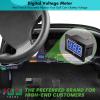 image10L0L Golf Cart Voltage MeterWaterproof Digital Battery Monitor Universal for 12V 24V 36V 48V 60V 72V Golf Cart Club Car EZGO Yamaha and Truck Boat Scooter ATV UTV Voltage Display DC5120V
