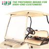 image10L0L Golf Cart Windshield Fits Club Car DS Soft Golf Cart Lightweight Foldable Windproof Waterproof