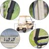 image10L0L Golf Cart Windshield Fits Club Car DS Soft Golf Cart Lightweight Foldable Windproof Waterproof
