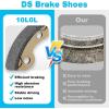 image10L0L Golf Carts 101146302 Brake Shoes for Club Car DS and Carryall Manual Adjust Golf cart 4PCS