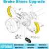 image10L0L Golf Carts 101146302 Brake Shoes for Club Car DS and Carryall Manual Adjust Golf cart 4PCS