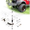 image10L0L Heavy Duty Golf Cart Rear Leaf Spring Kit 4Leaf Leaf Spring with Bushings ampamp Sleeves Fits Club Car PrecedentOnward 2004