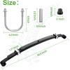 image10L0L Heavy Duty Golf Cart Rear Leaf Spring Kit 4Leaf Leaf Spring with Bushings ampamp Sleeves Fits Club Car PrecedentOnward 2004