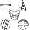 image10L0L Metal Range Golf Ball Baskets with Handle Golf Ball Storage Bucket Holds 50 Balls Each GolfBalls Not Included2PCS Black