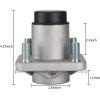 image10L0L RXV Front Wheel Hub Assembly with Hub BearingsOil SealsDust Covers for EZGO RXV GampampE Golf Carts 2008 Up OEM 609603 600001 6204 Pack of 2